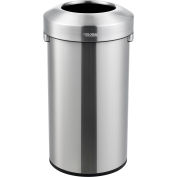Global Industrial™ Stainless Steel Round Open Top Trash Can, 16 gallons