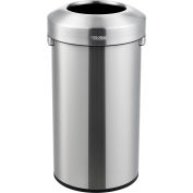 Global Industrial™ Stainless Steel Round Open Top Trash Can, 16 gallons