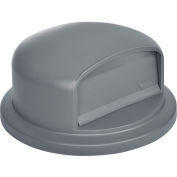 Global Industrial™ Plastic Trash Can Dome Couvercle - 32 gallons, gris