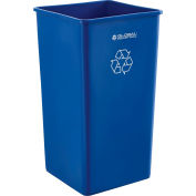 Global Industrial™ Square Recycling Trash Can, 55 Gallon, Blue