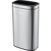 Global Industrial™ Stainless Steel Slim Open Top Trash Can, 8 gallons