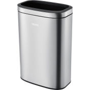 Global Industrial™ Stainless Steel Slim Open Top Trash Can, 12 Gallon