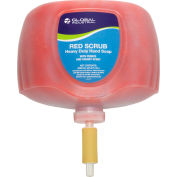 Global Industrial Red Scrub Heavy Duty Hand Cleaner, Cherry Scent, 2L Refill - 4/Case
