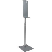 Global Industrial™ Universal Hand Sanitizer Dispenser Floor Stand, Height Adjustable