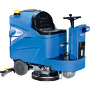 Global Industrial™ Auto Ride-On Floor Scrubber, 40 » Cleaning Path