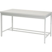 Global Industrial™ 60 x 36 Euro Style Production Workbench - Laminate Square Edge - Gris