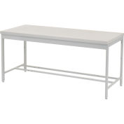 Global Industrial™ 72 x 30 Euro Style Production Workbench - Laminate Square Edge - Gris