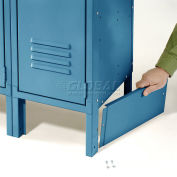 Global Industrial End Base For 12"D X 6"H Blue Locker Pair (Left And Right)