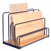 Global Industrial® Adjustable Floor Sheet Rack, 48 « L x 24 » P x 36 » H, capacité de 2000 lb, bleu