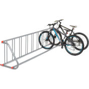 Global Industrial™ Single-Sided Grid Bike Rack, 9-Bike Capacity, Powder Coated Steel