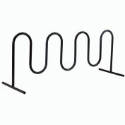 Global Industrial™ 9-Bike Wave Bike Rack, Noir, Debout libre