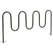 Global Industrial™ 9-Bike Wave Bike Rack, Noir, Sous le sol Mount