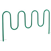 Global Industrial™ 9-Bike Wave Bike Rack, Vert, Sous le sol Mount
