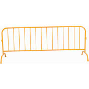 Global Industrial™ Steel Crowd Control Barrier, 102"L x 40"H x 1-1/4"D, Yellow