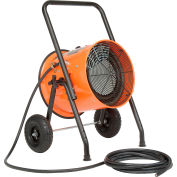 Global Industrial 15 KW Portable Electric Salamander Heater 480V 3 Phase, With 25'L Power Cord