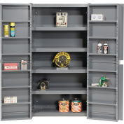 Global Industrial Storage Cabinet With Interior Shelving, Gray, 38"W x 24"D x 72"H