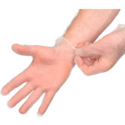 Safety Zone GVDR Industrial Grade Vinyl Gloves, 3.2 Mil, Powdered, M, Clear, 100/Box