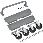 Caster & Handle Kit for Global Industrial™ 16-Chromebook & Laptop Charging Cabinet, Gray