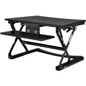 Interion® hauteur réglable Sit-Stand Bureau convertisseur avec clavier rétractable