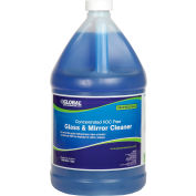 Global Industrial Concentrated VOC Free Glass & Mirror Cleaner, 1 Gallon Bottle, 2/Case