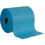 Global Industrial™ Quick Rags® Heavy Duty Jumbo Roll, Blue, 475 Sheets/Roll, 1 Roll/Case