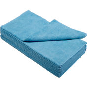 Chiffons de nettoyage en microfibre Industrial™ global 300 GSM, 16 "x 16", bleu, 12 chiffons/Pack