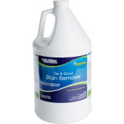 Global Industrial Tile & Grout Stain Remover, 1 Gallon Bottles, 4/Case
