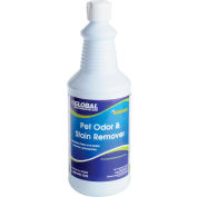 Global Industrial™ Pet Odor & Stain Remover, Bouteille de 1 quarts, 6 / Étui