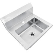 Global Industrial™ Stainless Steel Wall Mount Hand Sink W/Strainer, 14"x10"x5 » Deep