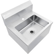 Global Industrial™ Stainless Steel Hands Free Wall Mount Sink, 14"x10"x5 » Deep