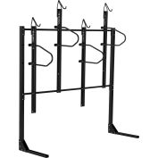 Global Industrial Indoor Vertical Bike Rack, Lockable, 4 Bike Capacity, Black
