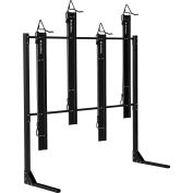 Global Industrial Indoor Vertical Fat Tire Bike Rack, Lockable, 4 Bike Capacity, Black
