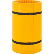 Global Industrial™ Column Wrap Protector pour colonne de 24 » Dia., 44"L x 48"H, 2 feuilles, jaune