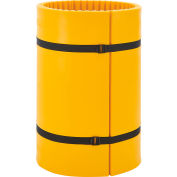 Global Industrial Column Wrap Protector For 24" Dia. Column, 44"W x 42"H, 2 Sheets, Yellow