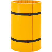 Global Industrial™ Column Wrap Protector pour colonne de 24 » Dia., 44"L x 42"H, 2 feuilles, jaune
