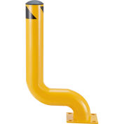 Bollard en acier offset industriel™ mondial, 4-1/2 » Dia. x 35"H, Jaune