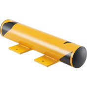 Bollard Global Industrial™ Floor Stop avec capuchons amovibles, 4-1/2 » Dia. x 24"L, Jaune