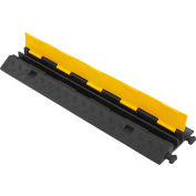 Global Industrial™ 2-Channel Heavy-Duty Cable Protector, 24 000 lbs. Capacité