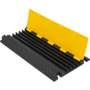 Global Industrial 5-Channel Heavy-Duty Cable Protector, 32,600 lbs. Capacity
