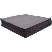 Global Industrial Universal Sorbent Pads, Heavyweight, 30"W x 40"L, Gray, 50/Pack