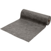 Tapis anti-déversement de barrière anti-déversement universel industriel™ mondial, Poids lourd, 36 « L x 100'L, Gris