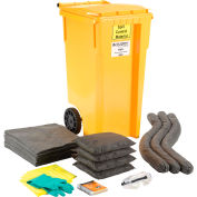 Kit de déversement universel sur roues industriel™ mondial, 30 gallons