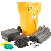 Kit de déversement universel sur roues industriel™ mondial, 65 gallons
