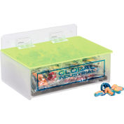 Global Industrial™ Acrylic Safety PPE Dispenser, Compact With Cover And Pad, GLADTC