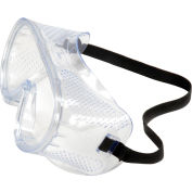 ERB 15144 Perforated Impact Resistant Goggles - Standard, Clear Lens, Black Straps