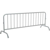 Global Industrial™ Steel Crowd Control Barrier 102'L x 40"H x 1-5/8" D, Gray