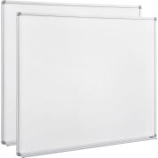 Global Industrial™ Melamine Dry Erase Whiteboard - 72 x 48 - Double Sided - Pack de 2