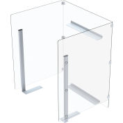 Global Industrial™ Clear Plastic Protective Shield for Mobile Computer PC Cart 695436