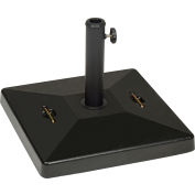 Global Industrial™ Umbrella Base - Béton - 88 Lbs. - Noir