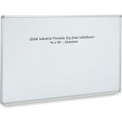 Global Industrial™ Porcelain Dry Erase Whiteboard - 96 x 48 - Aluminum
